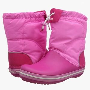 Crocs Kids' Crocband LodgePoint Pull-On Boot Pink J3